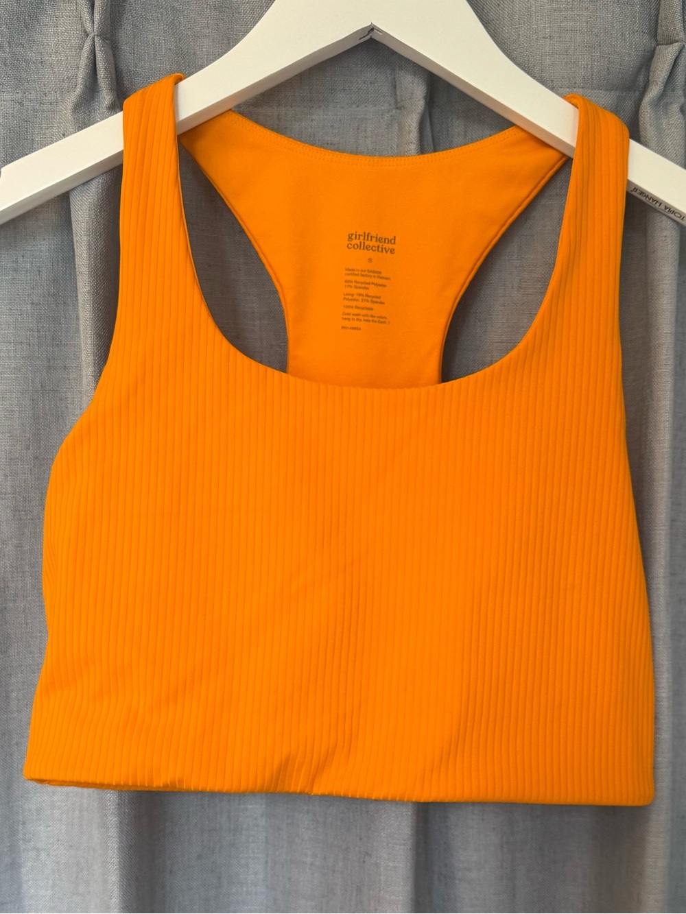 Girlfriend Collective Paloma Ribbed Racerback Sports Bra